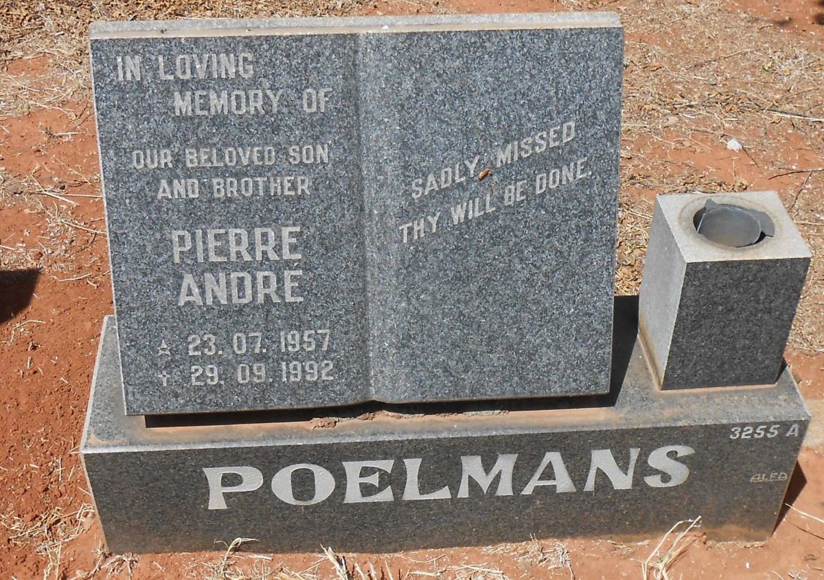 POELMANS Pierre Andre 1957-1992