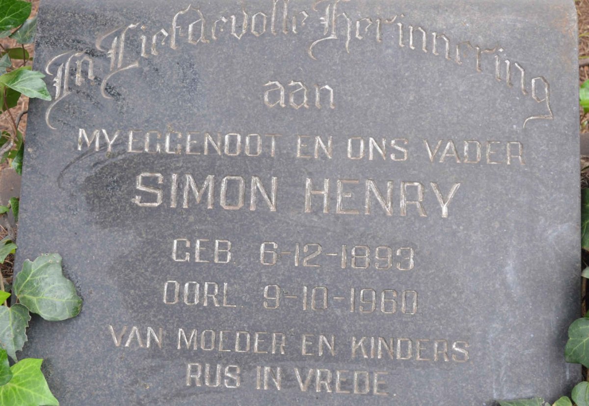 POTGIETER Simon Henry 1893-1960