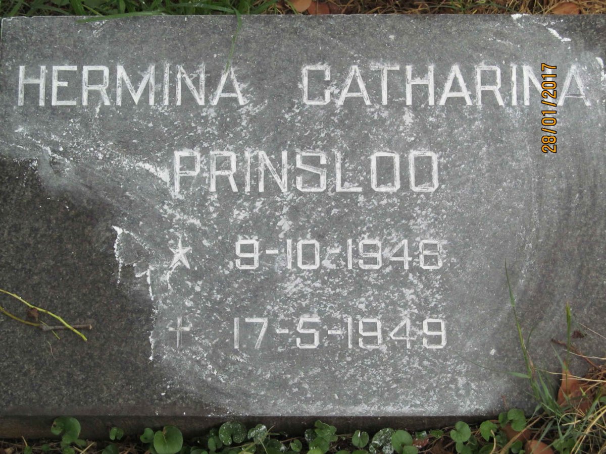 PRINSLOO Hermina Catharina 1948-1949