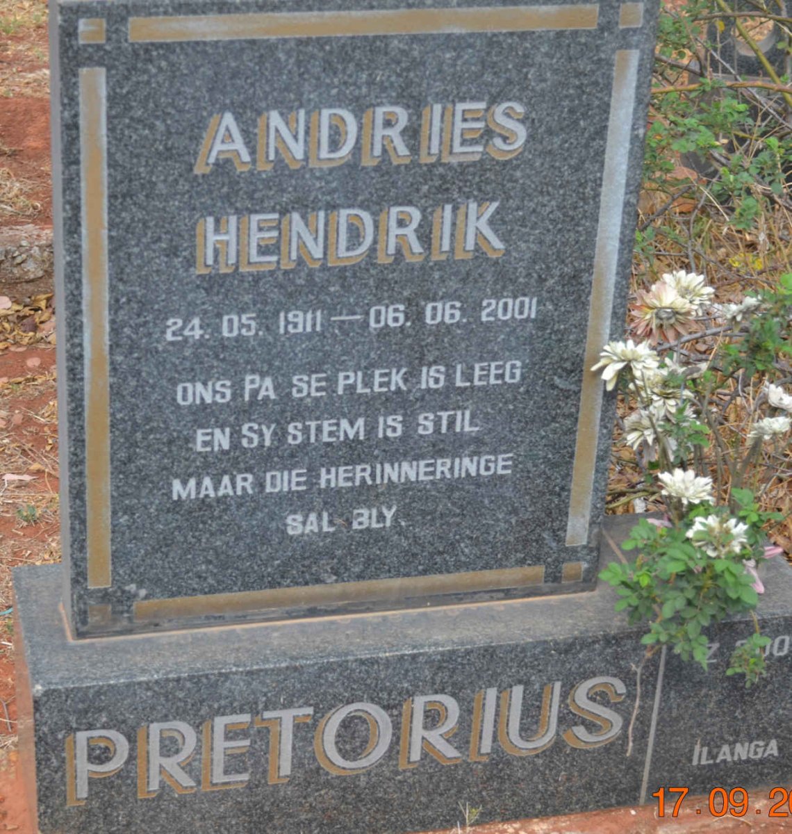 PRETORIUS Andries Hendrik 1911-2001