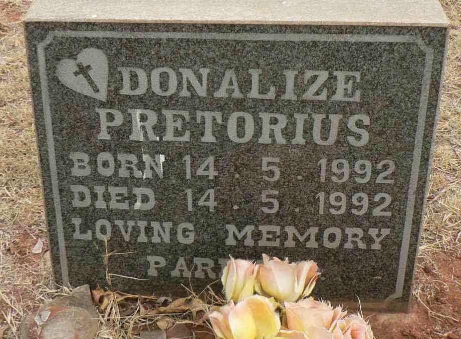 PRETORIUS Donalize 1992-1992