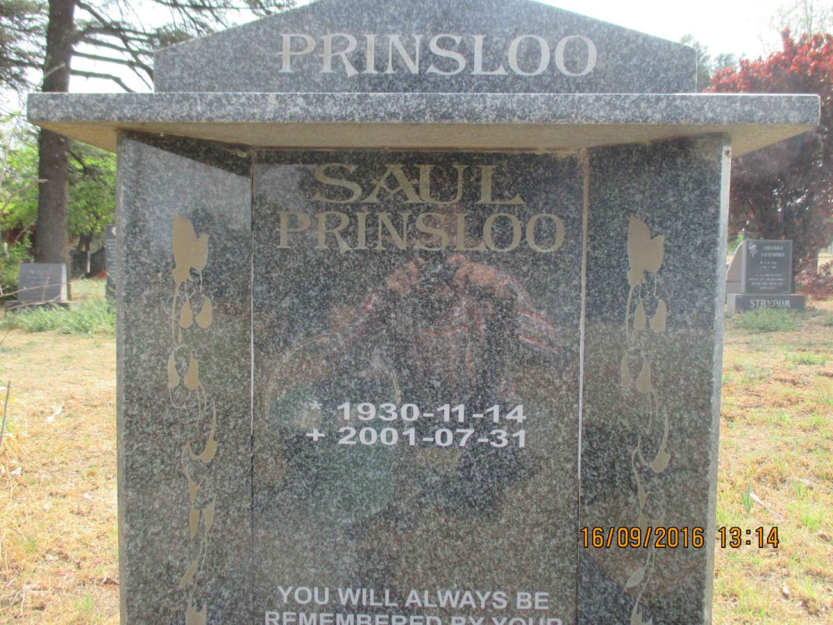 PRINSLOO Saul 1930-2001