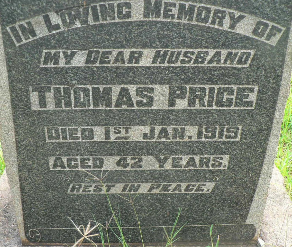 PRICE Thomas -1919