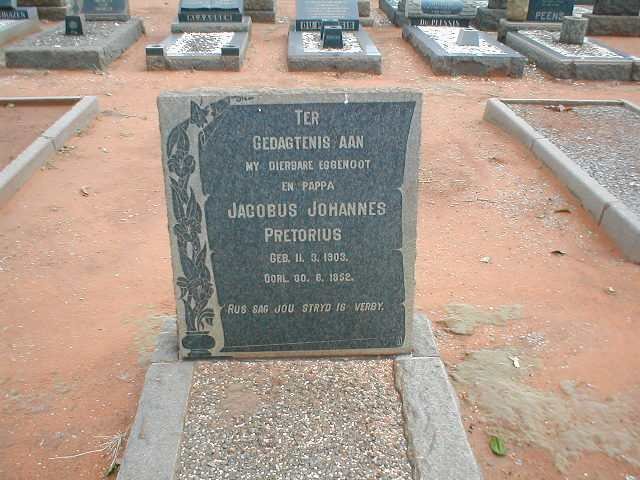 PRETORIUS Jacobus Johannes 1903-1952