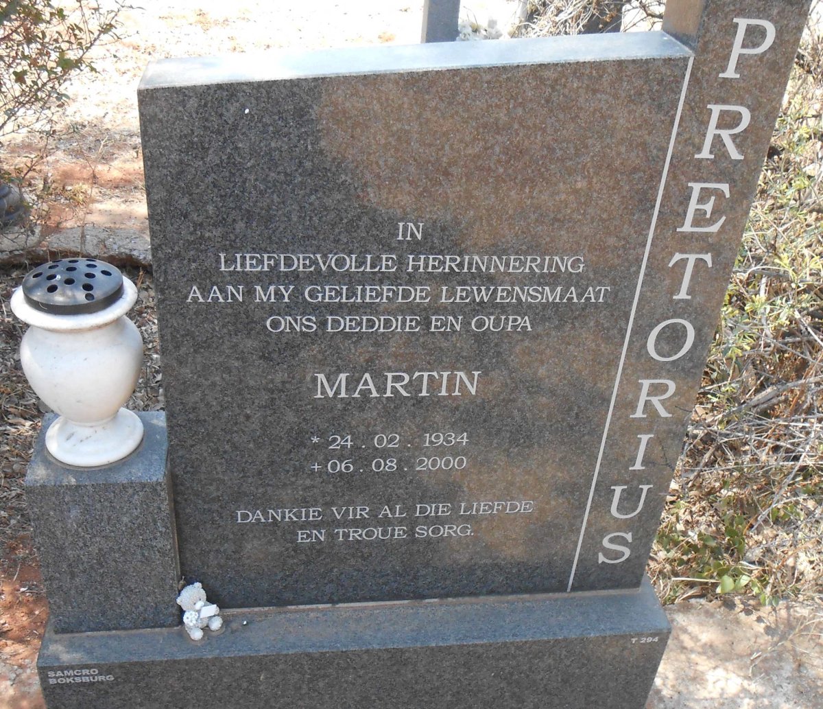 PRETORIUS Martin 1934-2000