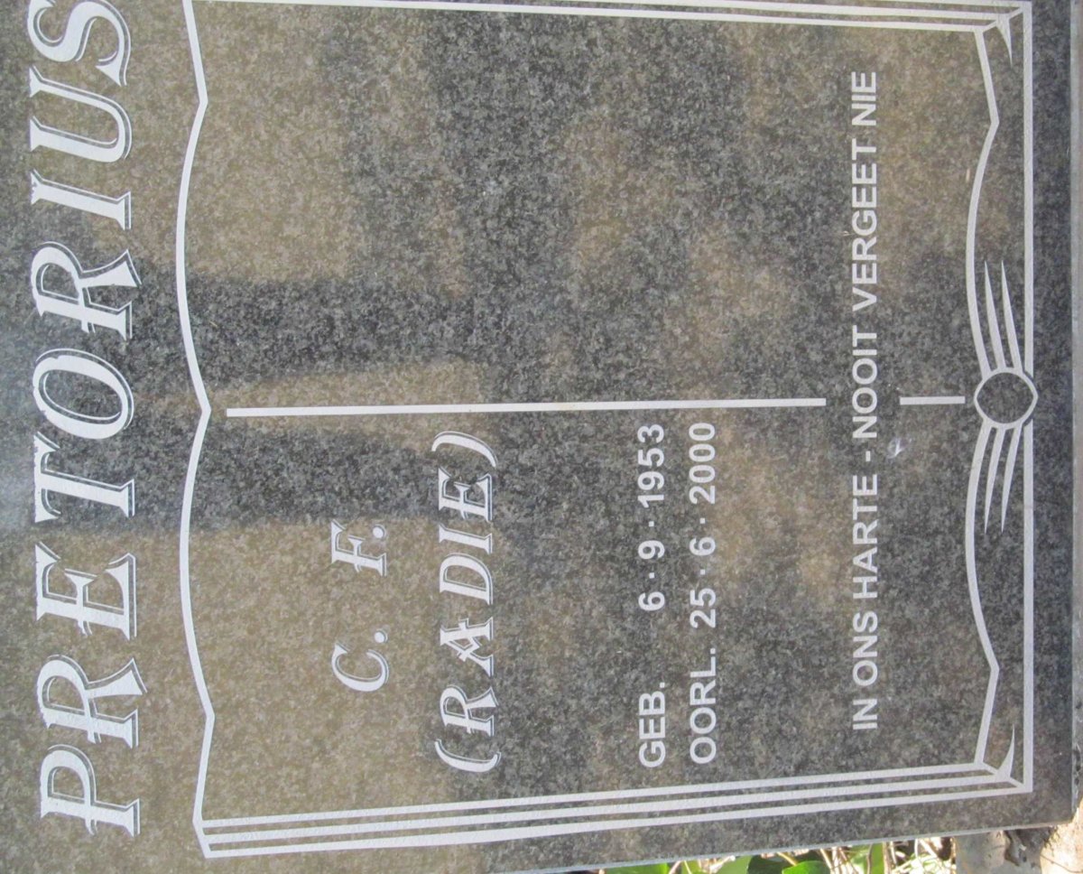 PRETORIUS C.F. 1953-2000