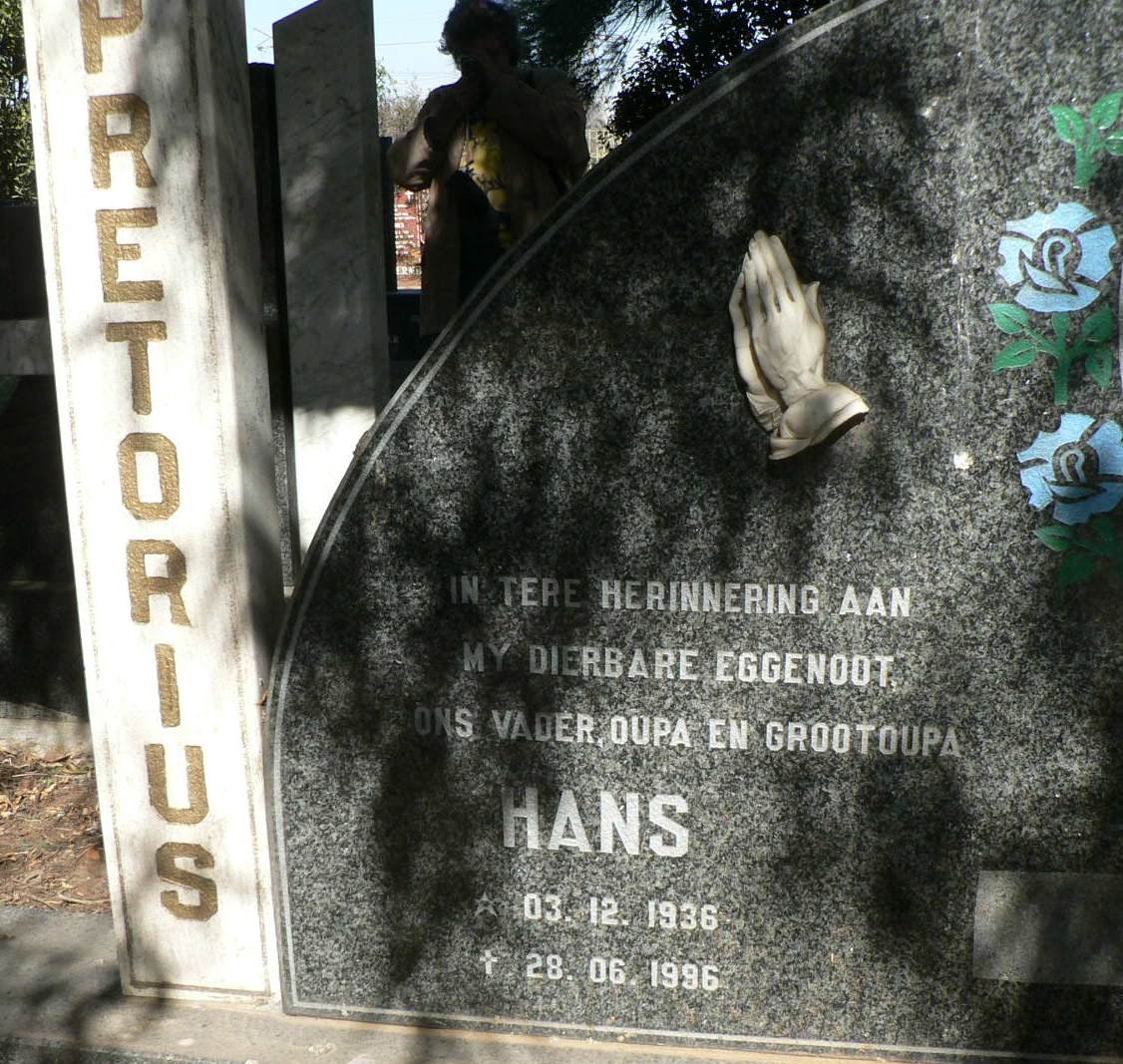 PRETORIUS Hans 1936-1996