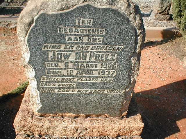 PREEZ Jow, du 1906-1937