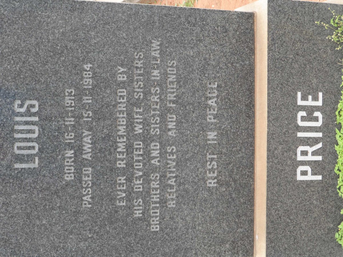 PRICE Louis 1913-1984