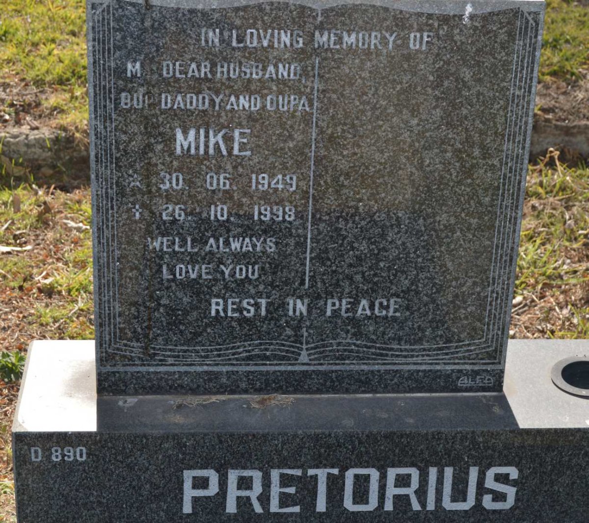 PRETORIUS Mike 1949-1998