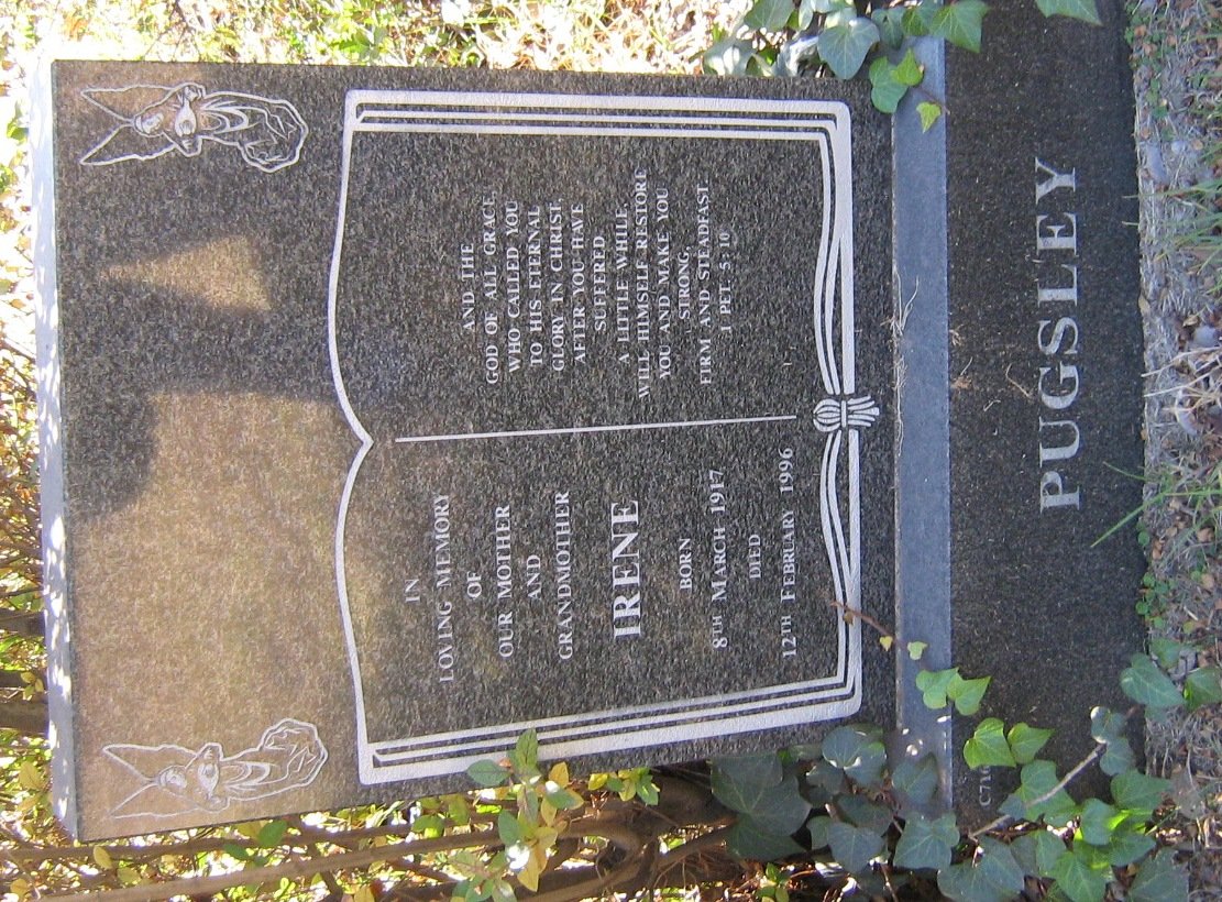 PUGSLEY Irene 1917-1996