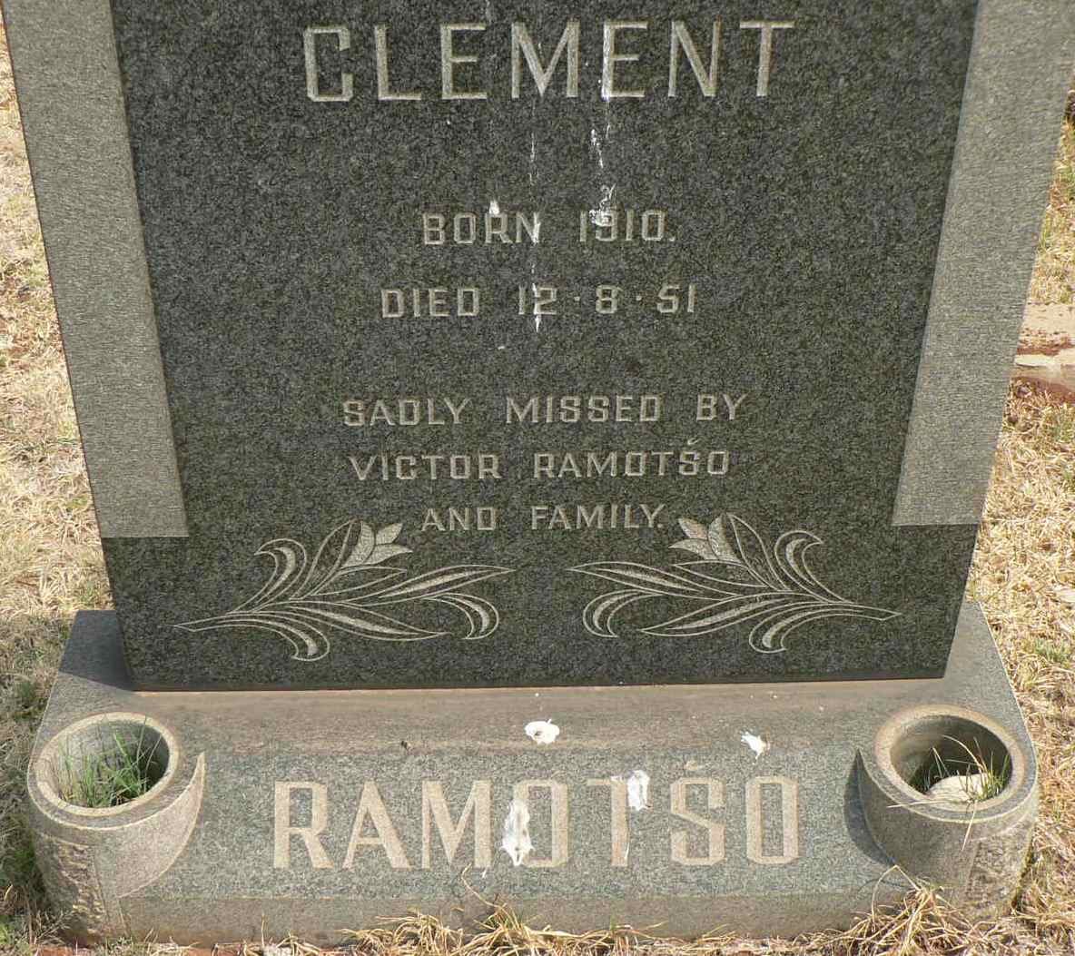 RAMOTSO Clement 1910-1951