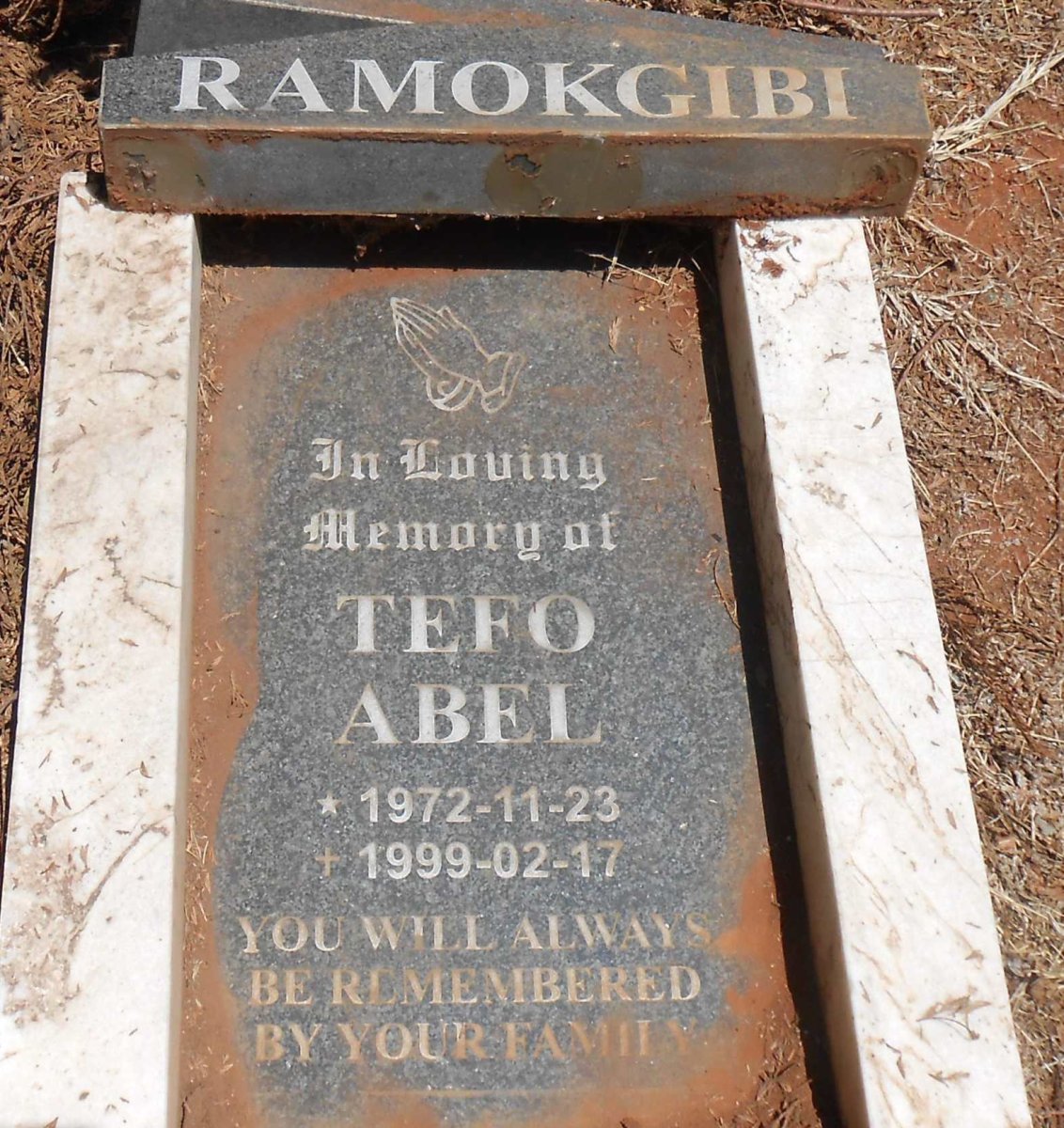 RAMOKGIBI Tefo Abel 1972-1999