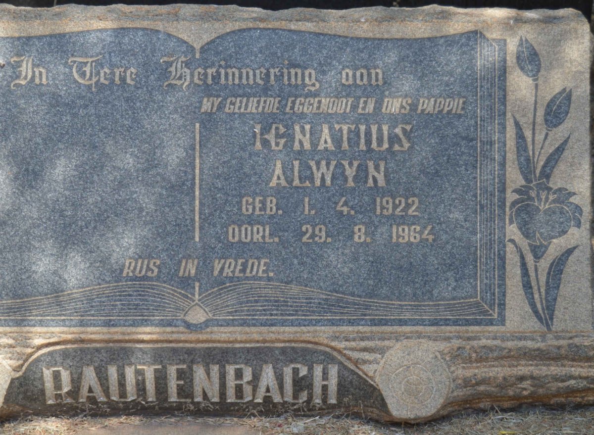 RAUTENBACH Ignatius Alwyn 1922-1964