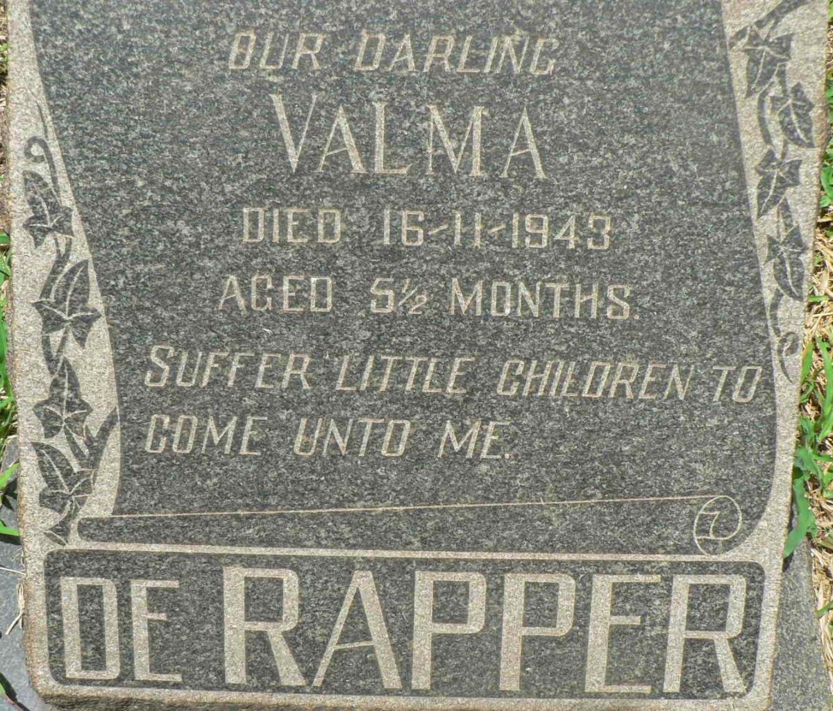 RAPPER Valma, de -1943