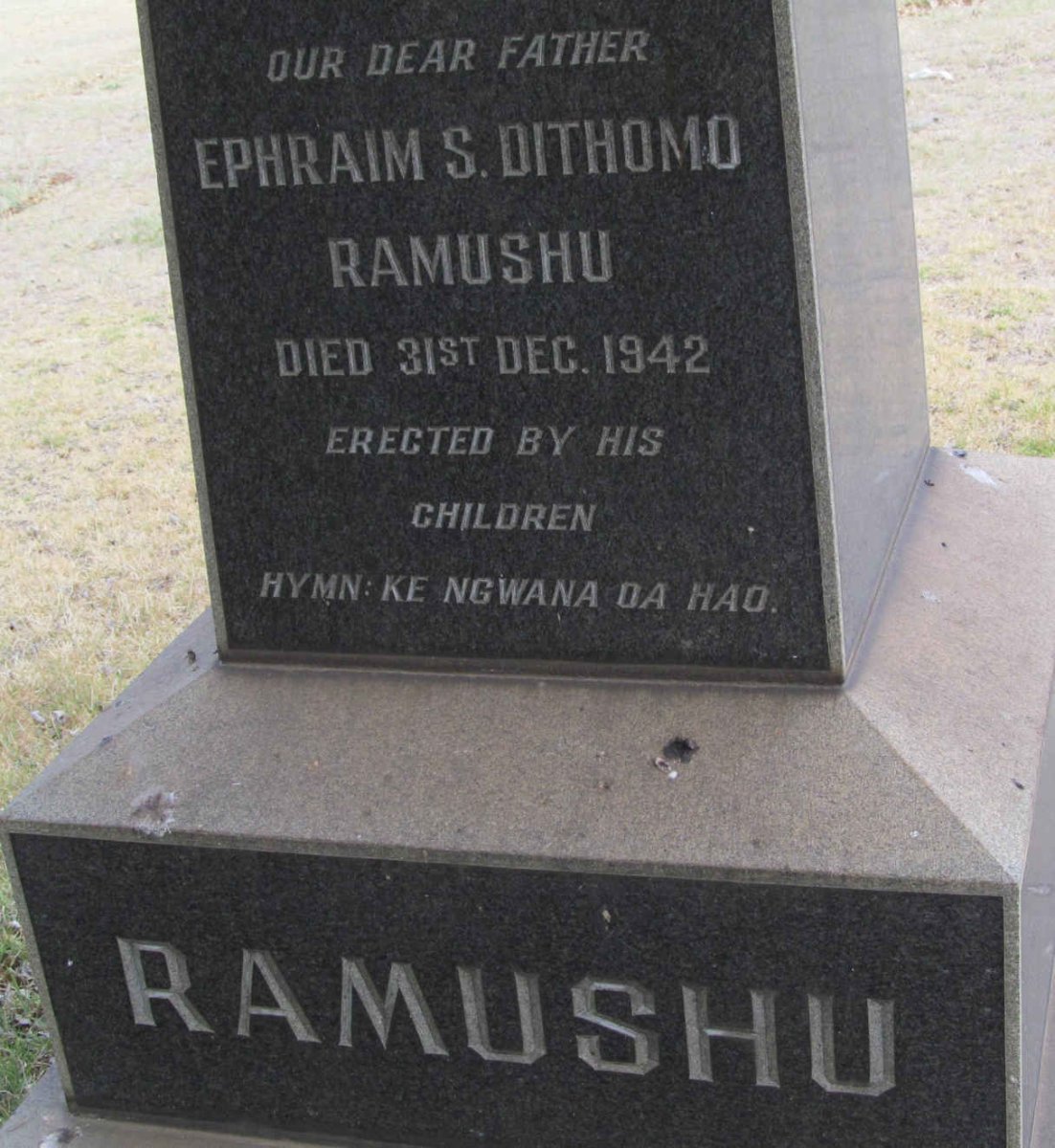 RAMUSHU Ephraim S. Dithomo -1942