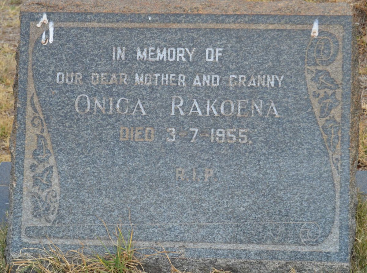 RAKOENA Onica -1955