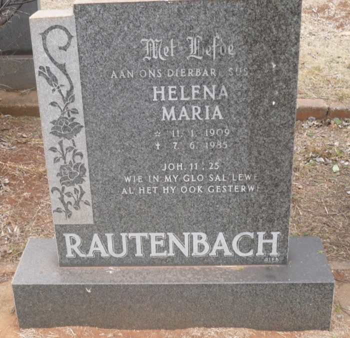 RAUTENBACH Helena Maria 1909-1985