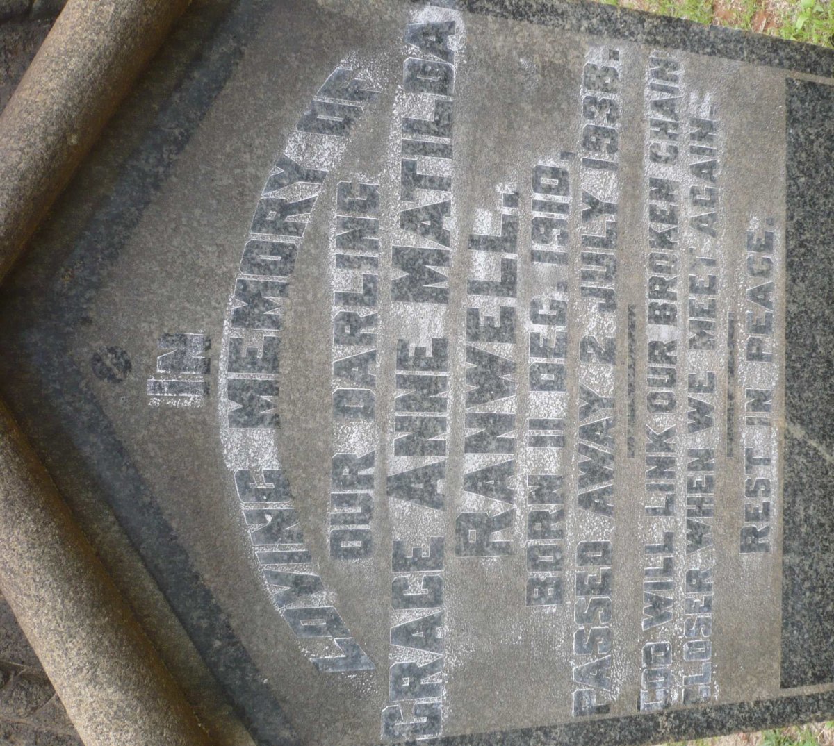 RANWELL Grace Anne Matilda 1910-1936
