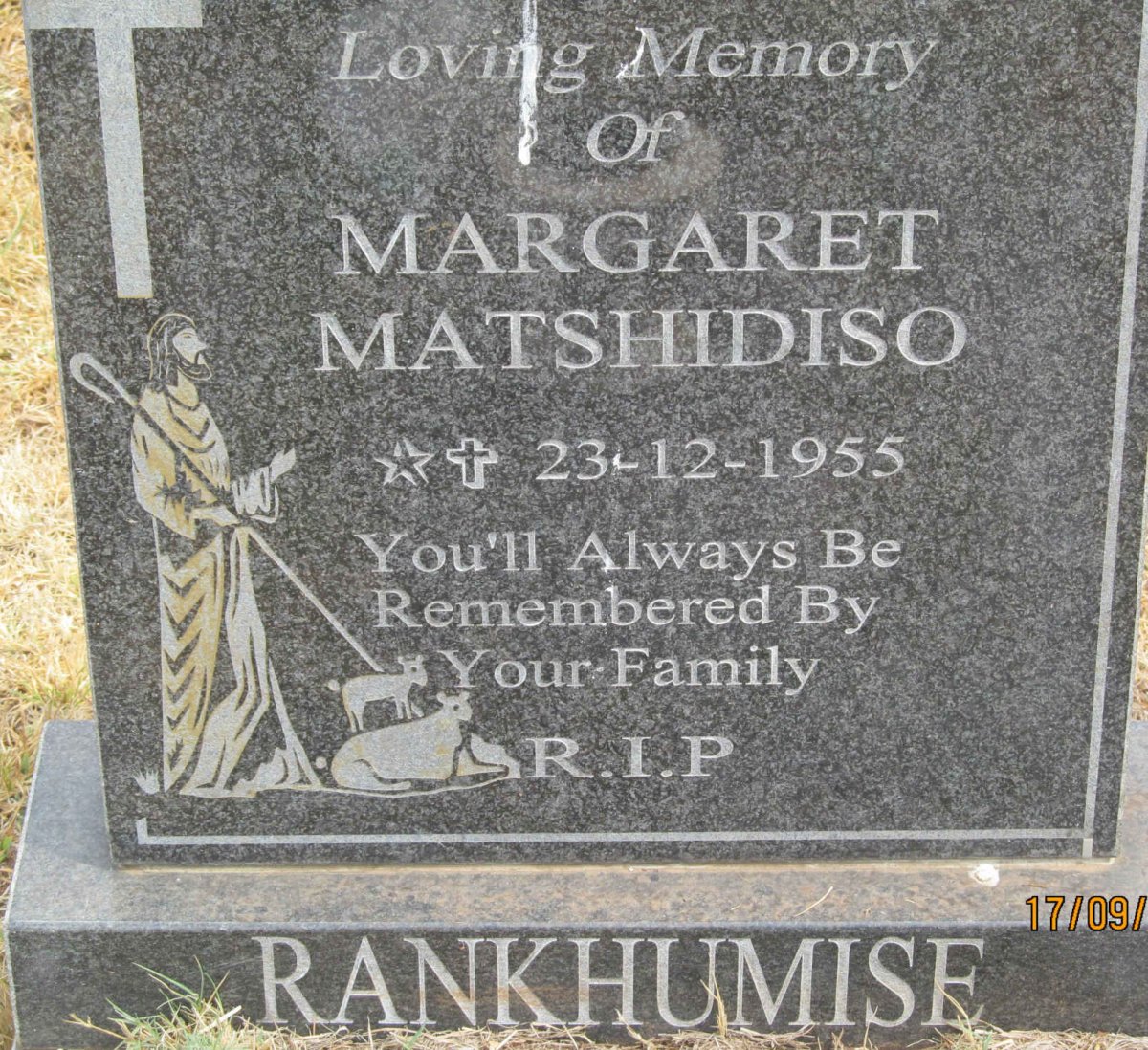 RANKHUMISE Margaret Matshidiso -1955