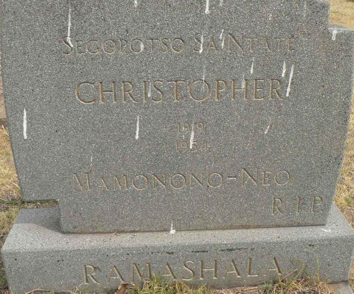 RAMASHALA Christopher 1919-1954