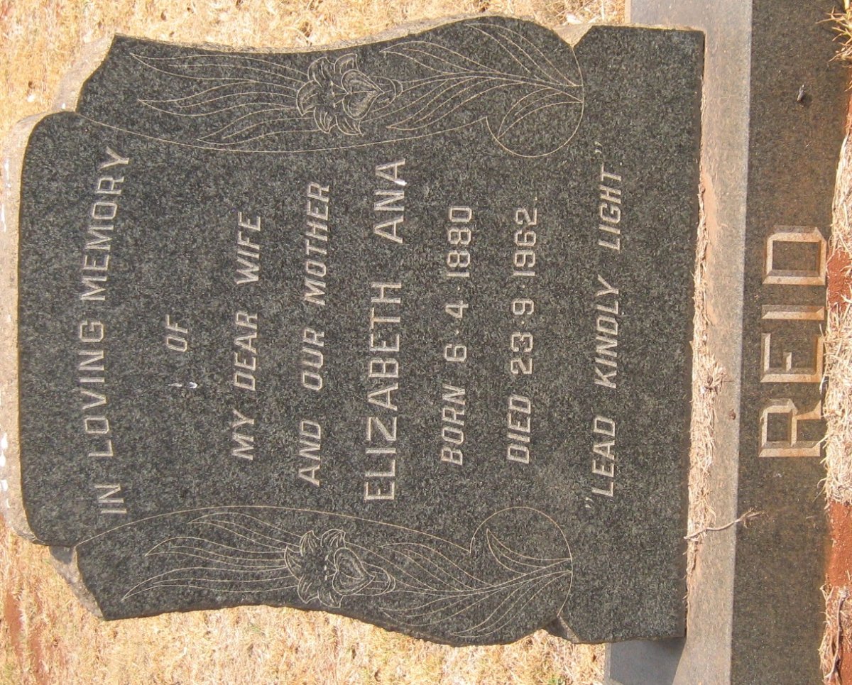 REID Elizabeth Ana 1880-1962