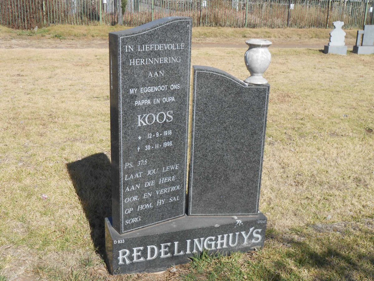 REDELINGHUYS Koos 1918-1998