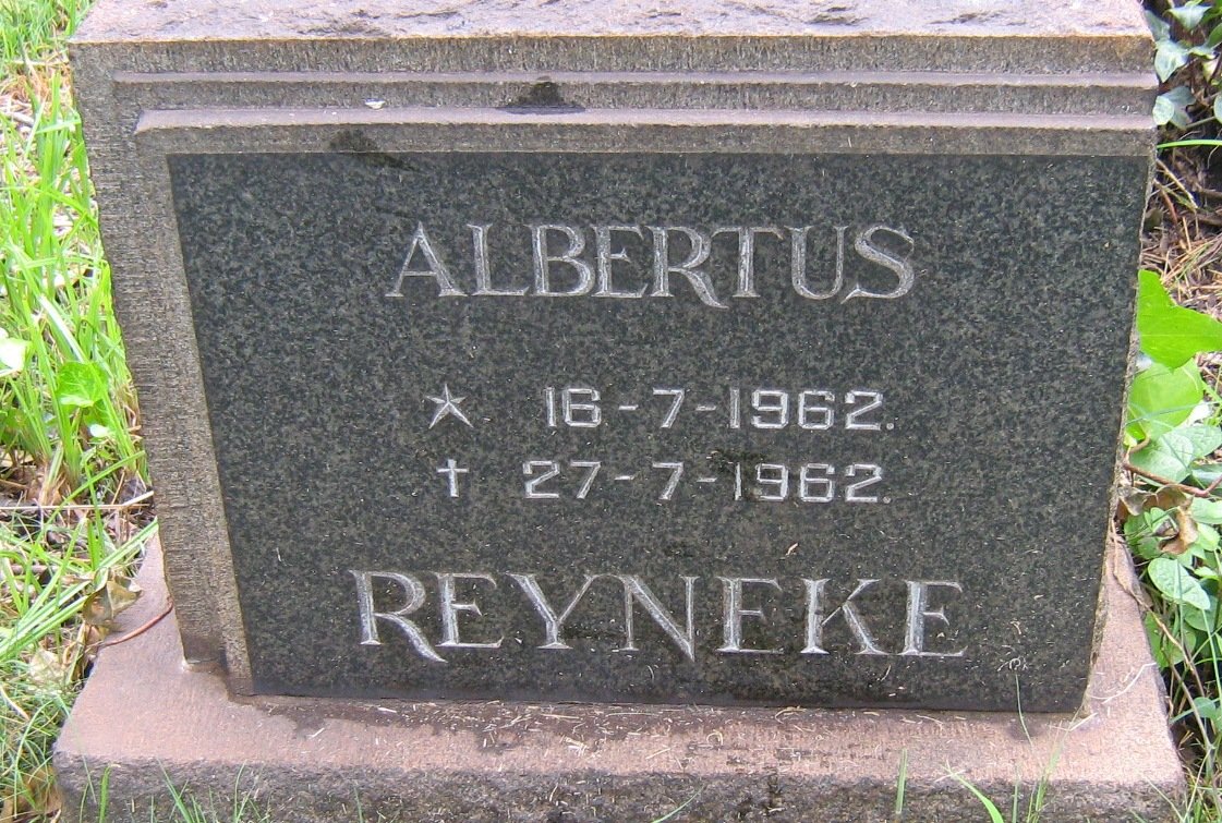 REYNEKE Albertus 1962-1962