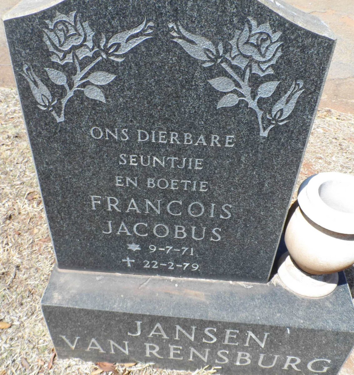 RENSBURG Francois Jacobus, Jansen van 1971-1979