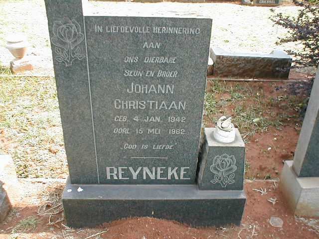 REYNEKE Johann Christiaan 1942-1962