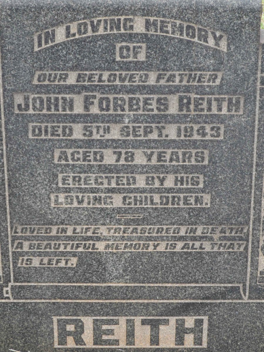 REITH John Forbes-1943