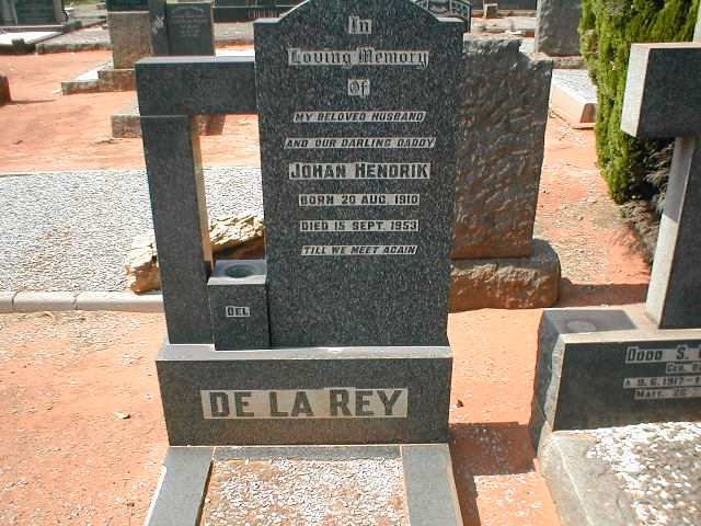 REY Johan Hendrik, de la 1910-1953