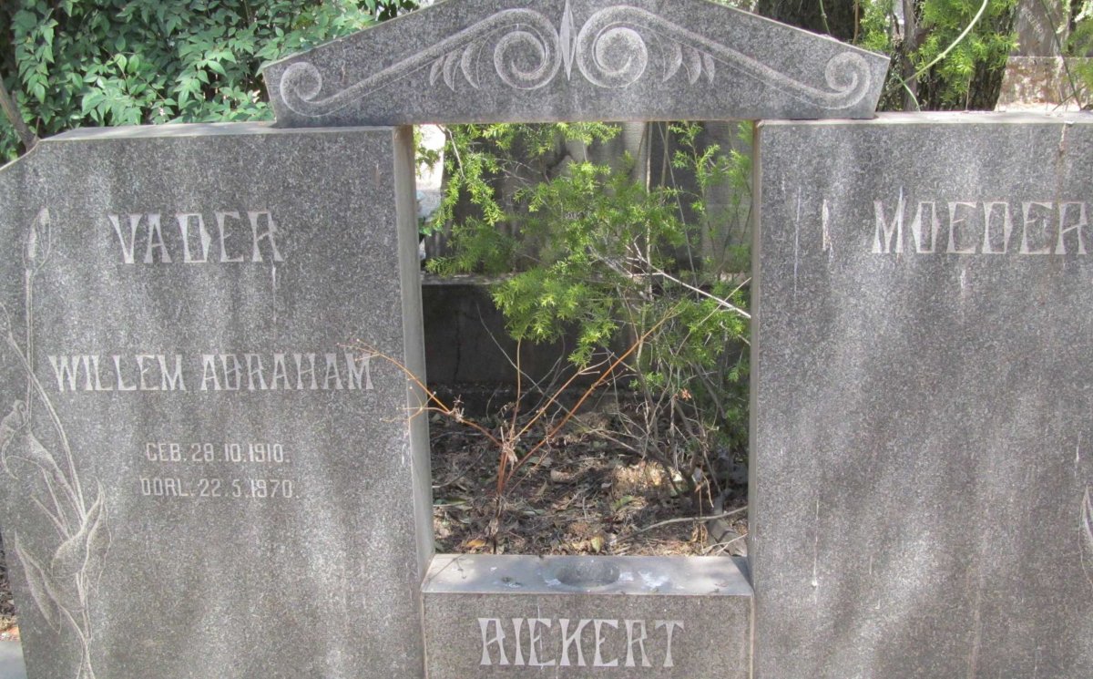 RIEKERT Willem Abraham 1910-1970