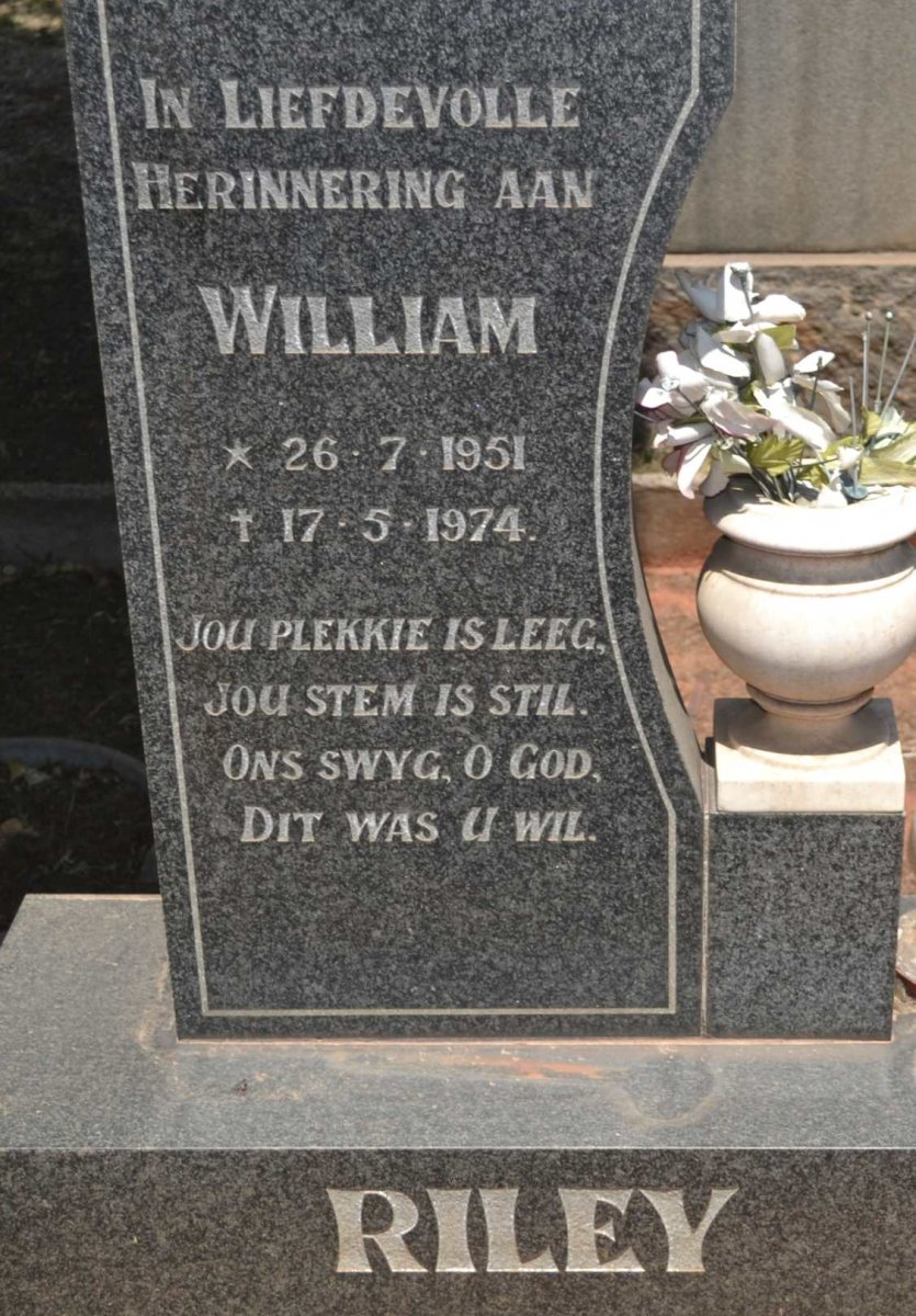 RILEY William 1951-1974