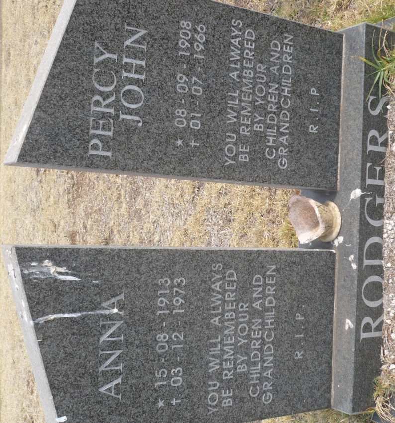 RODGERS Percy John 1908-1966 &amp; Anna 1913-1973