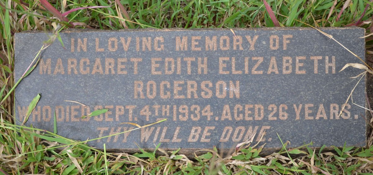 ROGERSON Margaret Edith Elizabeth -1934