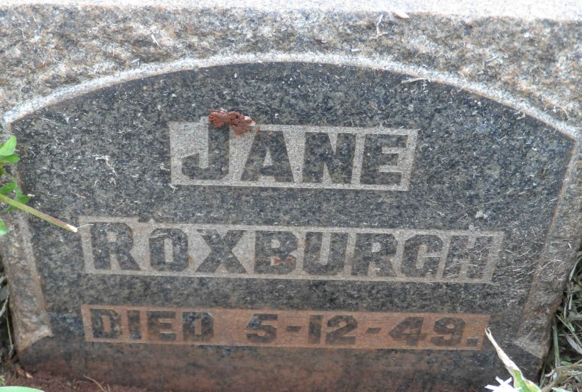 ROXBURGH Jane -1949