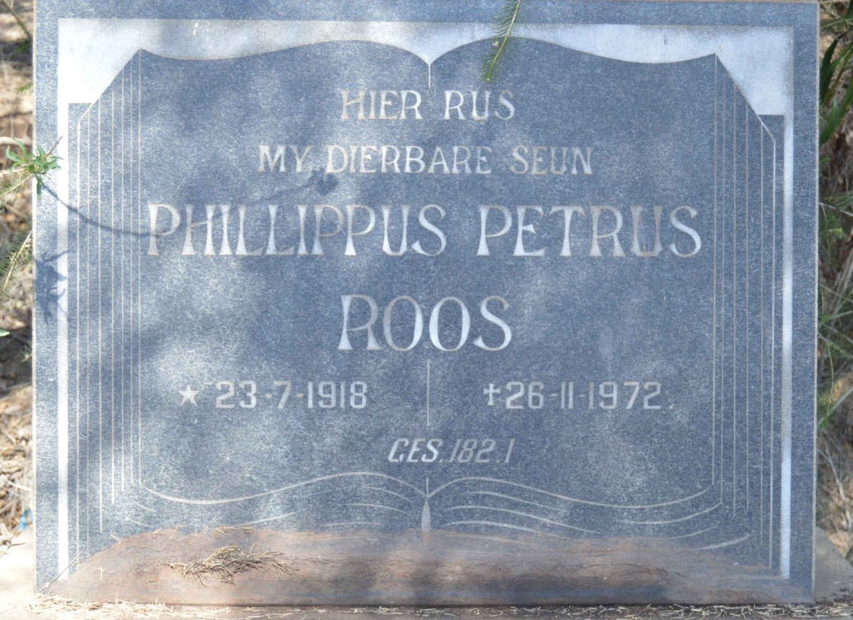 ROOS Phillippus Petrus 1918-1972