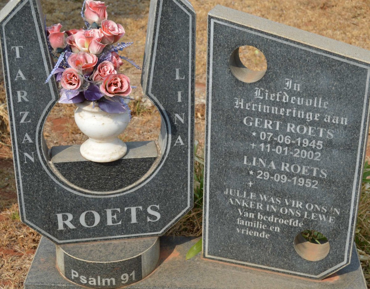ROETS Gert 1945-2002 &amp; Lina 1952-