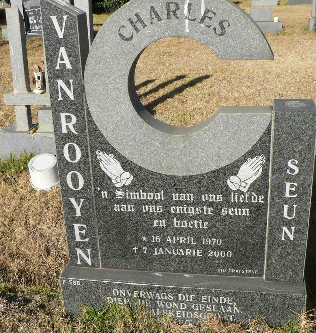 ROOYEN Charles, van 1970-2000