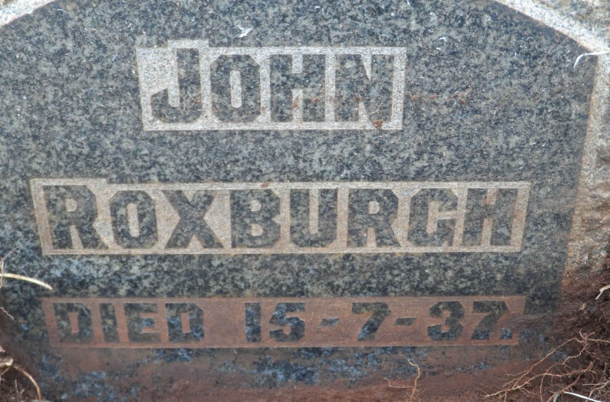 ROXBURGH John -1937