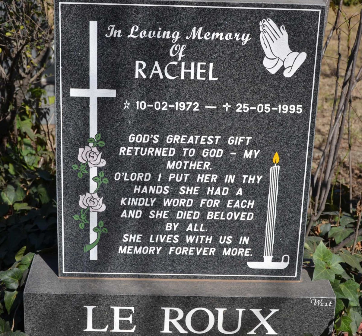 ROUX Rachel, le 1972-1995