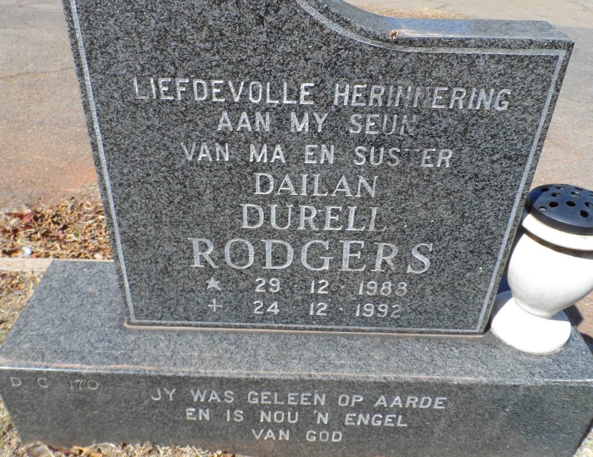 RODGERS Dailan Durell 1988-1992