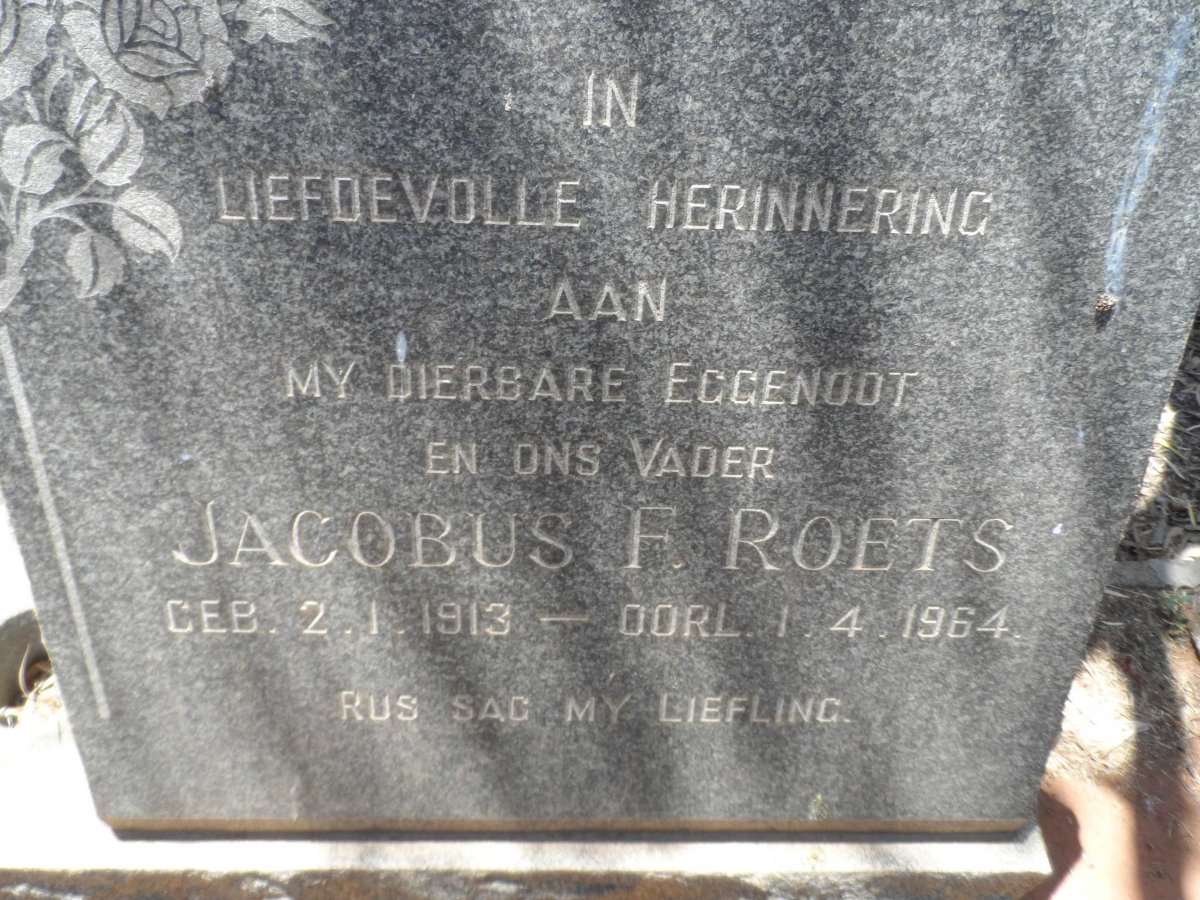 ROETS Jacobus F. 1913-1964