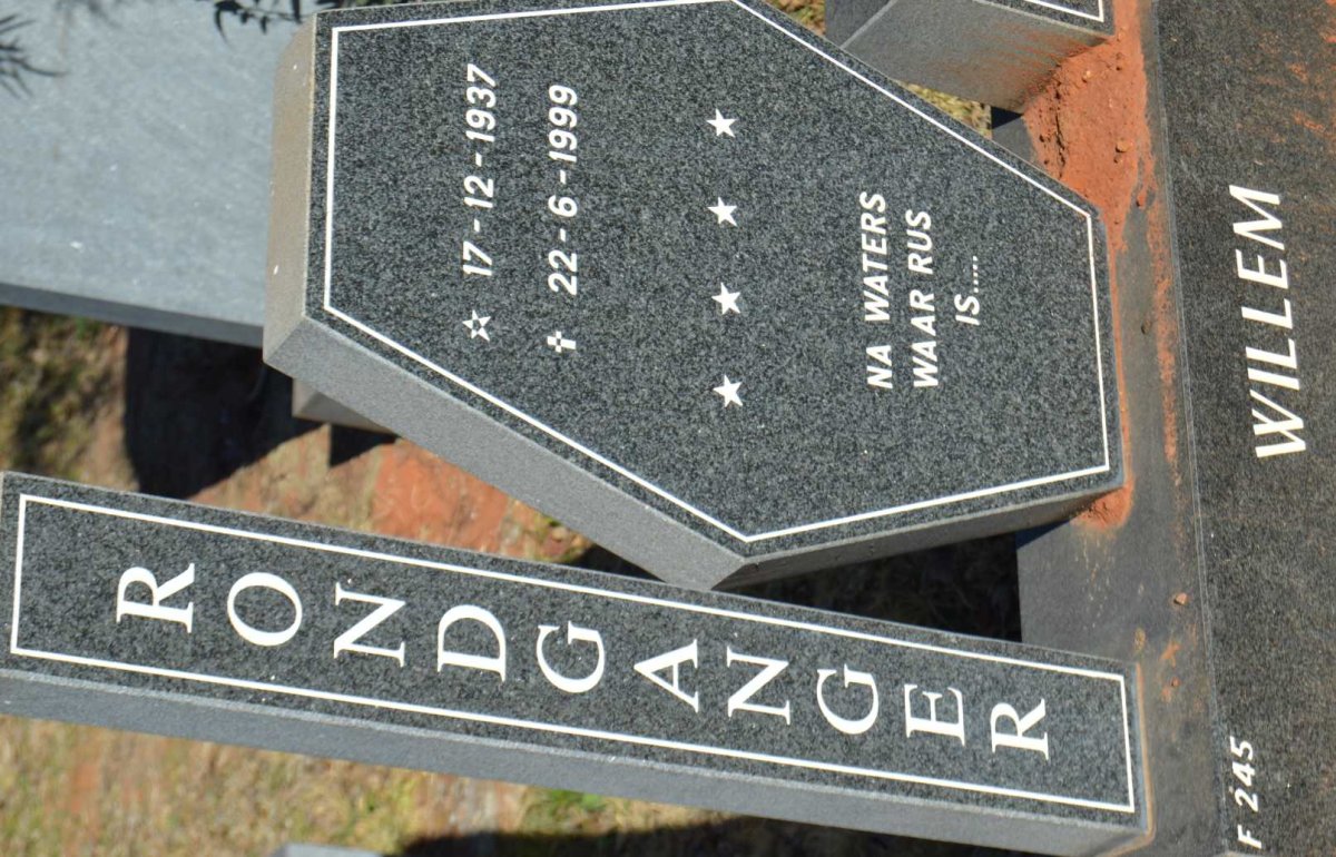 RONDGANGER Willem 1937-1999