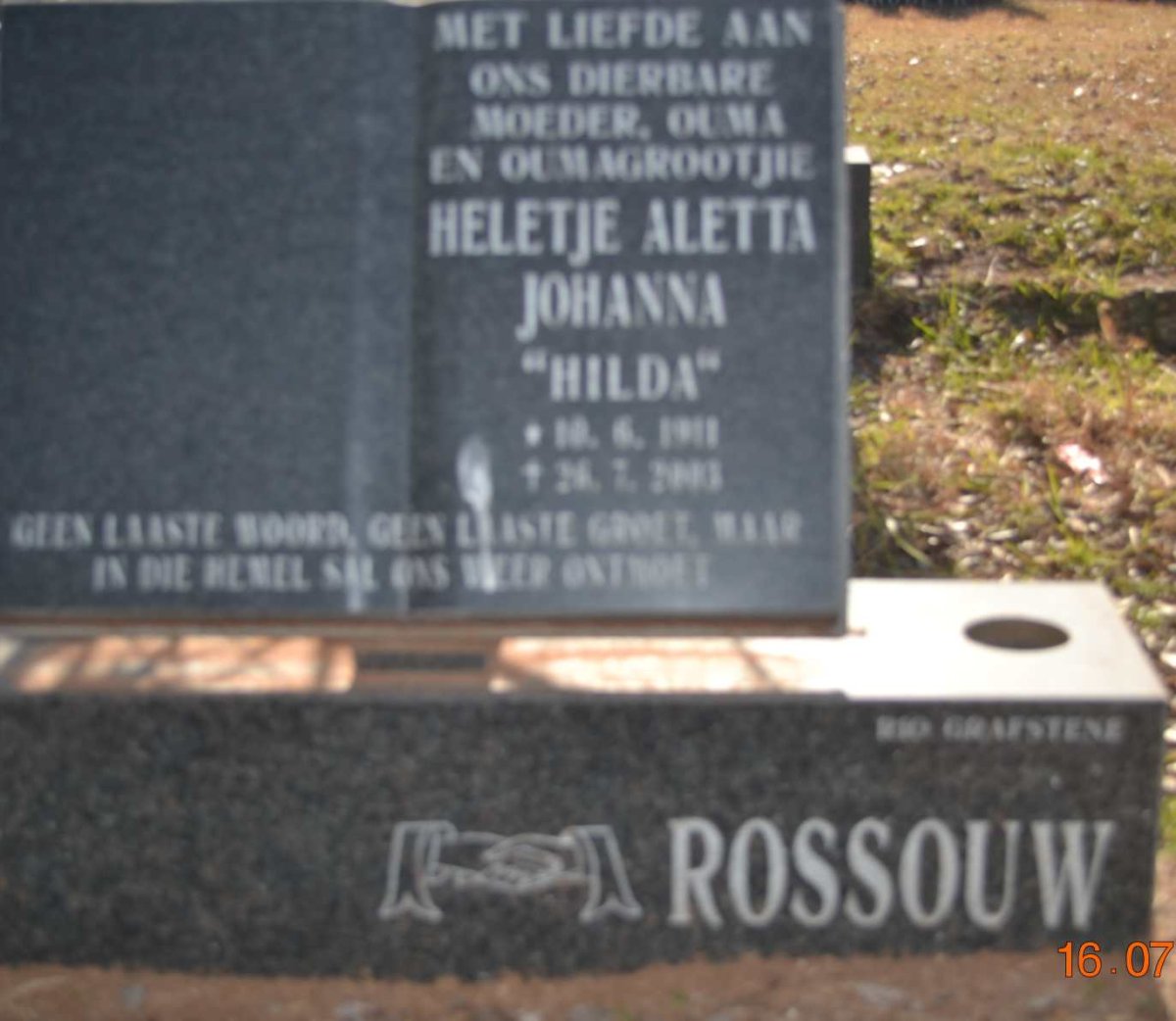 ROSSOUW Heletje Aletta Johanna 1911-200?