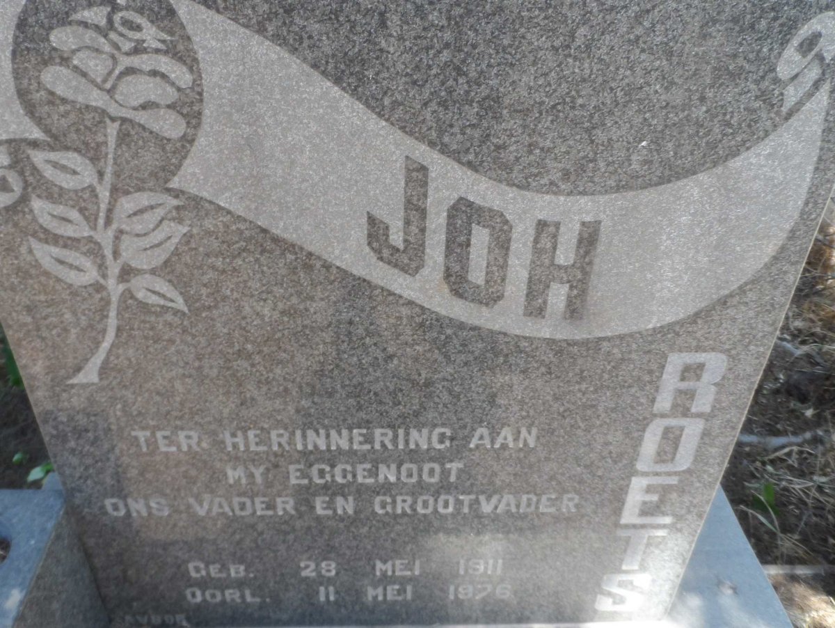 ROETS Joh 1911-1976