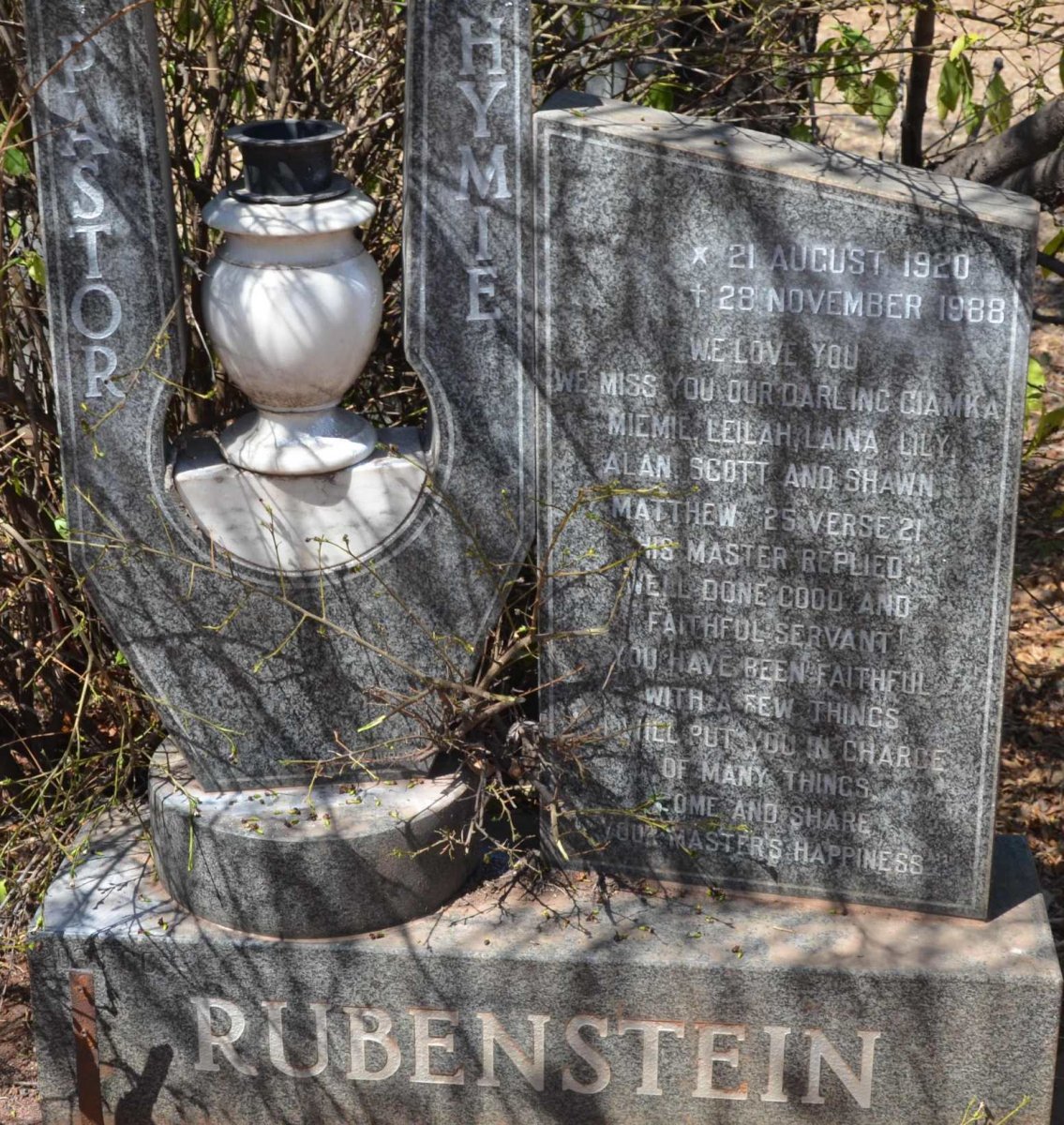 RUBENSTEIN Hymie 1920-1988