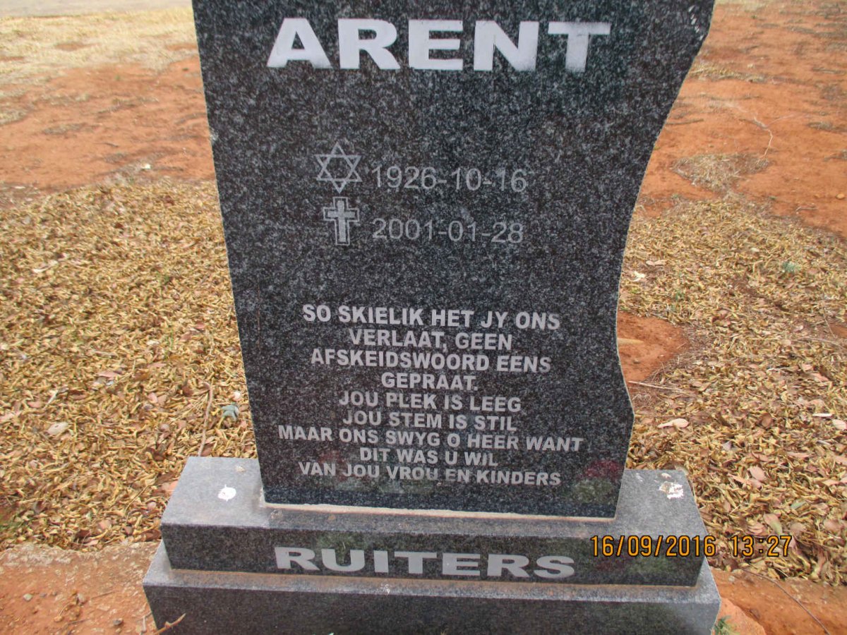 RUITERS Arent 1926-2001