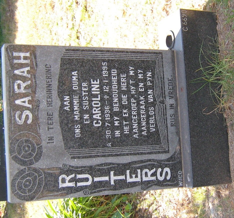RUITERS Caroline 1936-1995